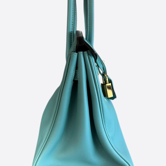Hermes Tiffany Blue Swift Birkin 25 - Picture 2 of 7